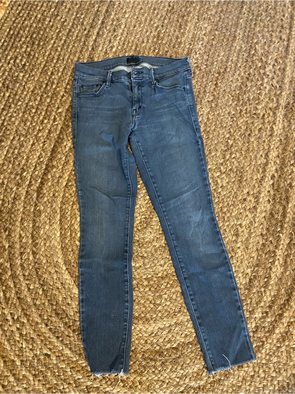 MOTHER Women's Faded Blue Skinny Jeans